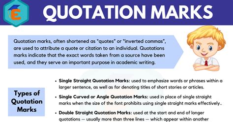 Quotation marks in English .